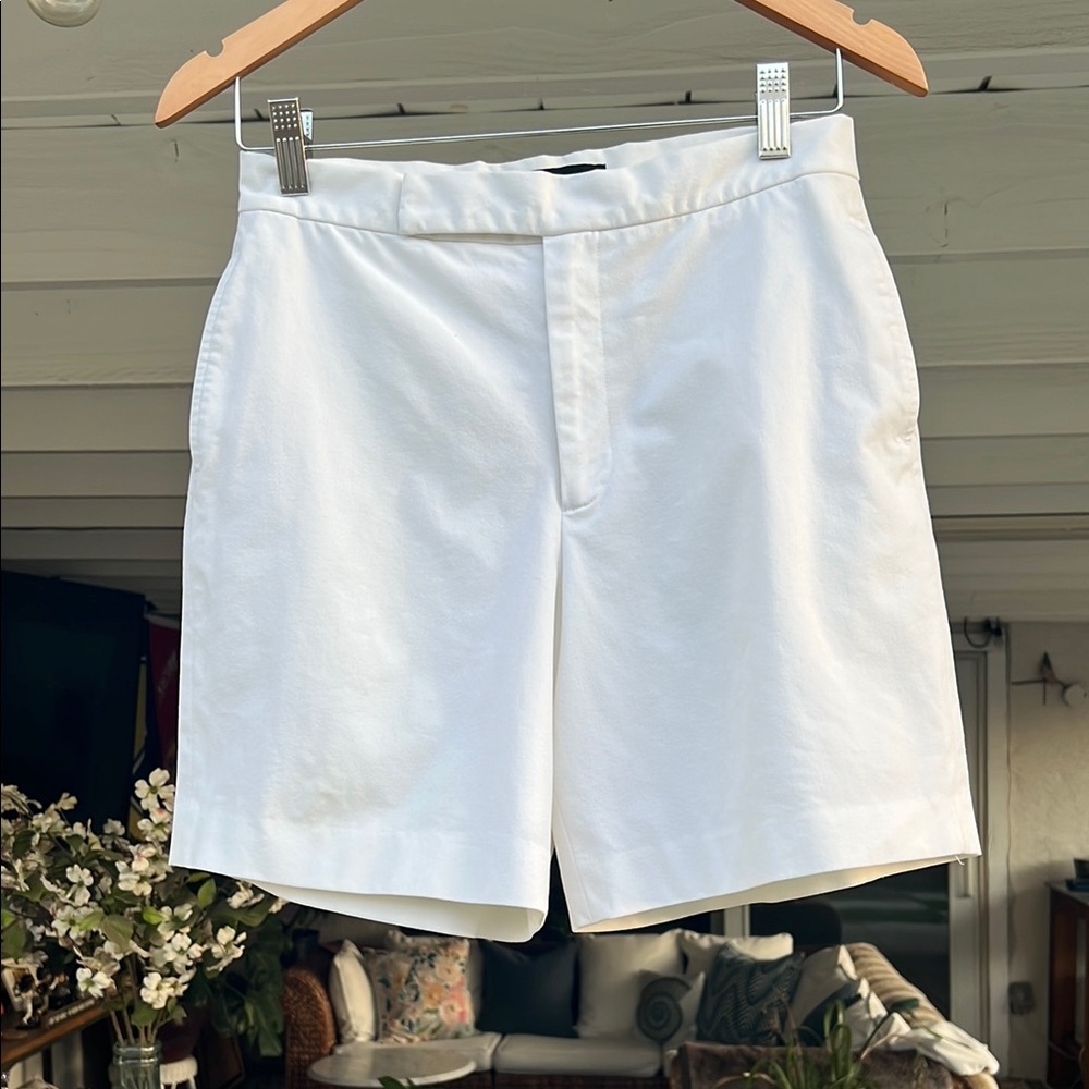 Ralph Lauren black label classic white Bermuda shorts
